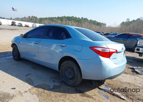 2014 Toyota Corolla L z USA, uszkodzony, nr VIN 2T1BURHE3EC139294